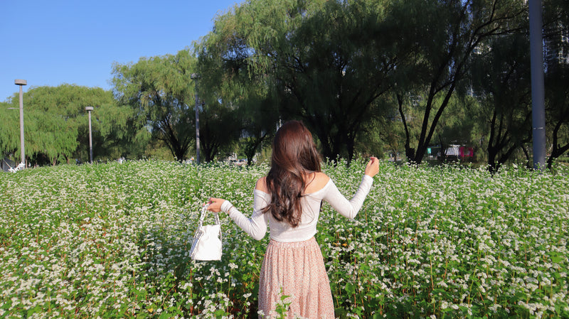 Orange Flowers Layers Skirt