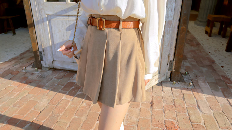 Dalgona Latte Mini Skirt