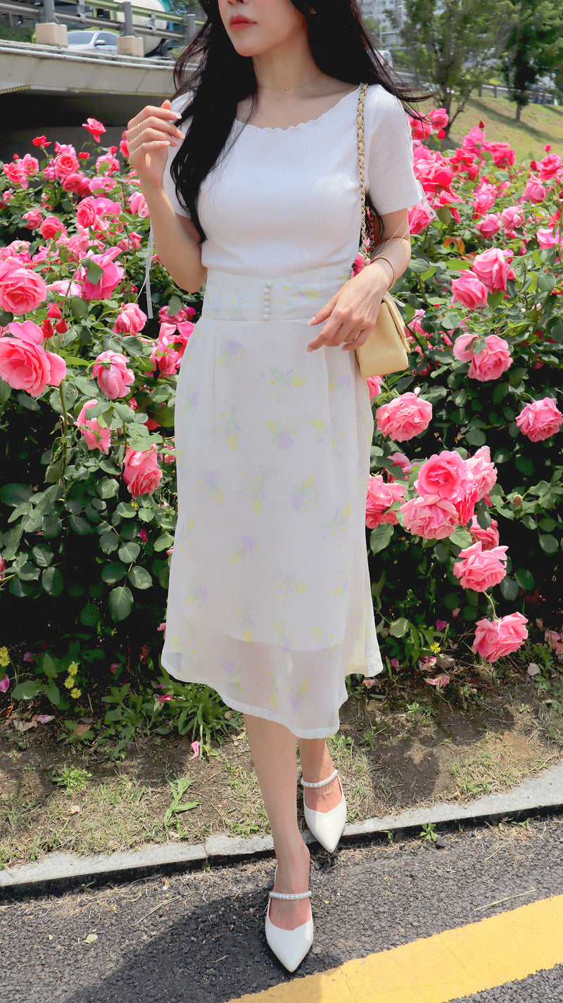 < M A D E > Sunshine Daisy Mermaid Skirt