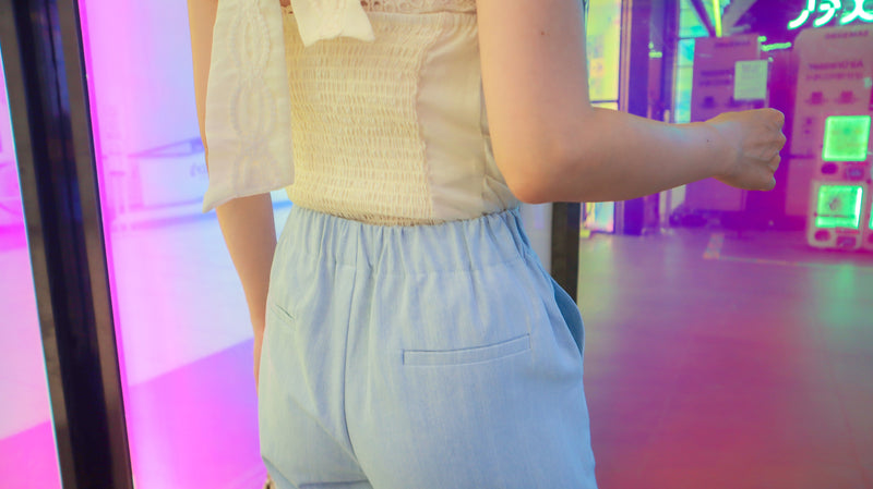 < M A D E > Flair Halter Neck Top