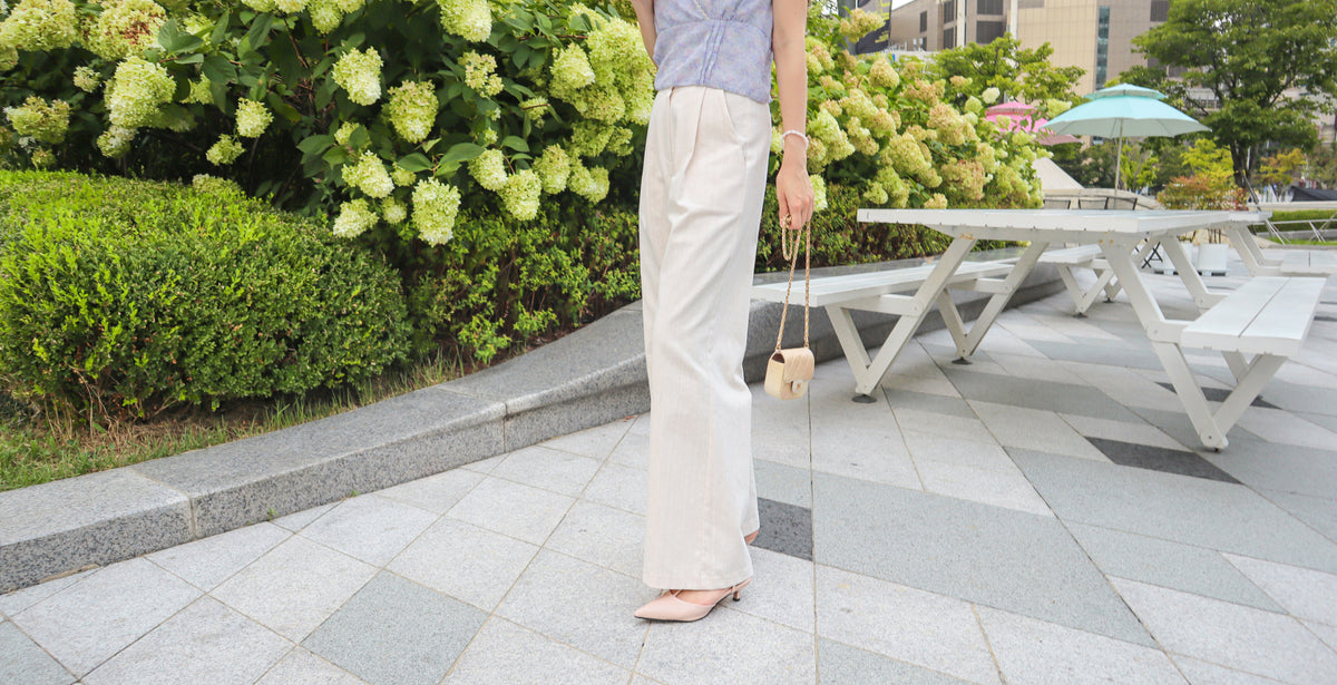 < M A D E > Uwashed Denim Slacks
