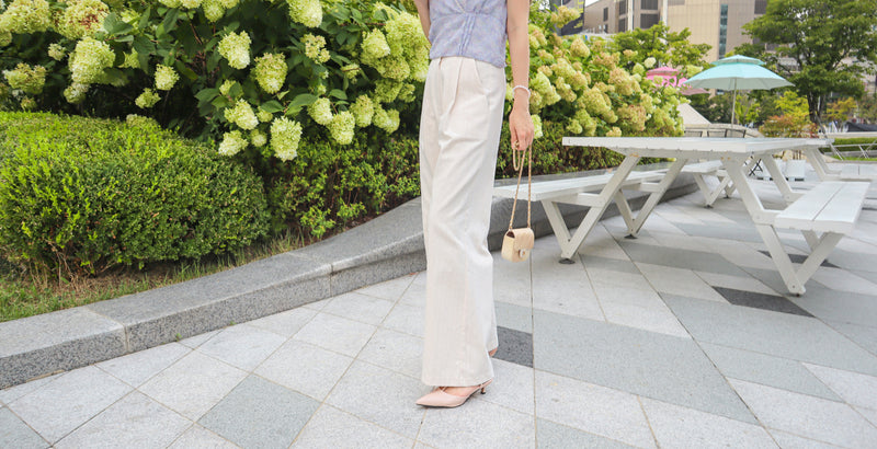 < M A D E > Uwashed Denim Slacks