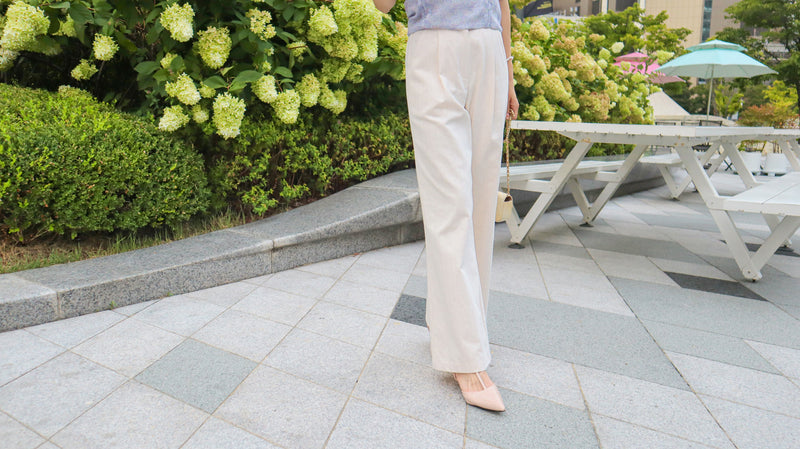 < M A D E > Uwashed Denim Slacks