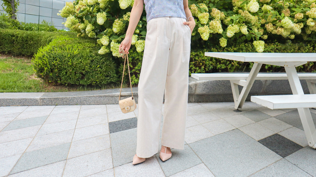 < M A D E > Uwashed Denim Slacks