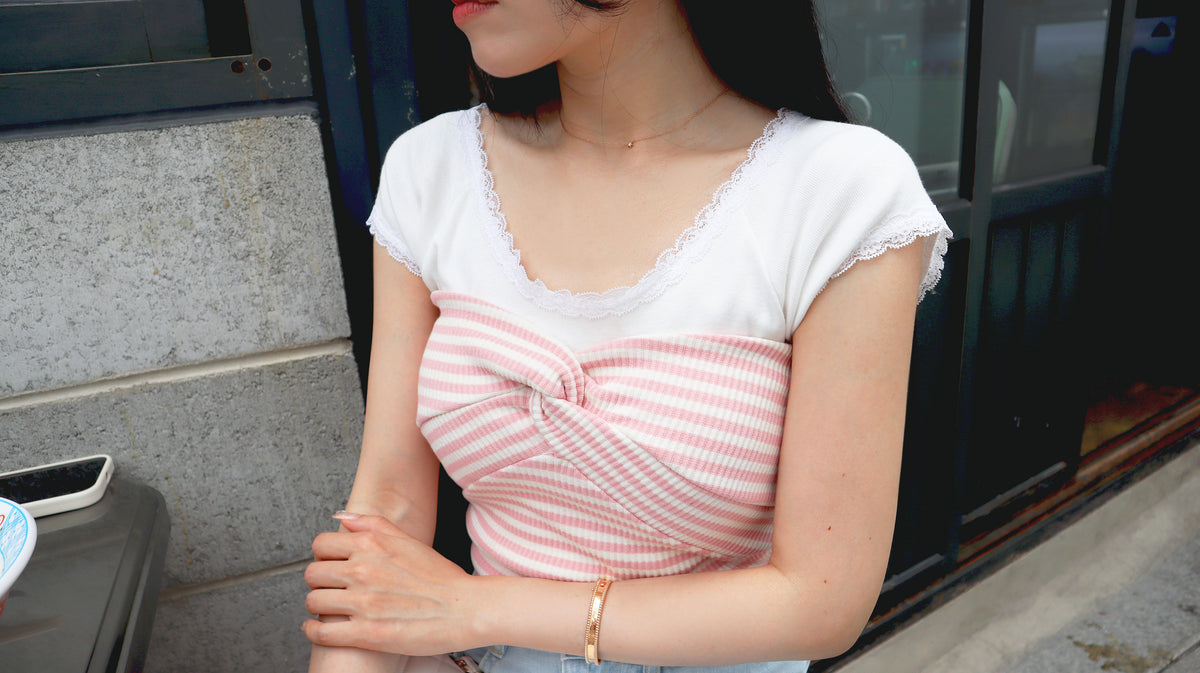 Lollipop Stripy Tube Top