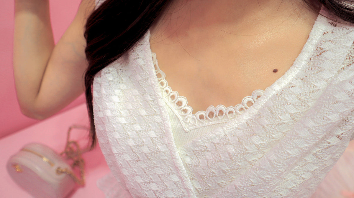 < M A D E > Crochet Petite Blouse