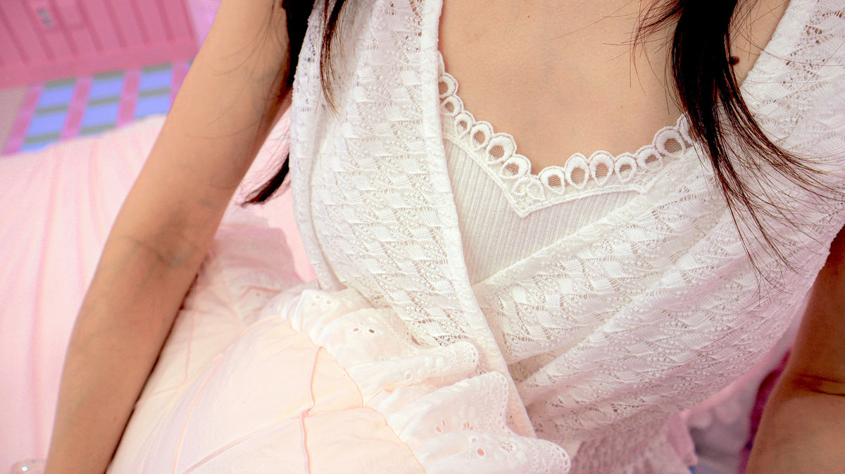 < M A D E > Crochet Petite Blouse