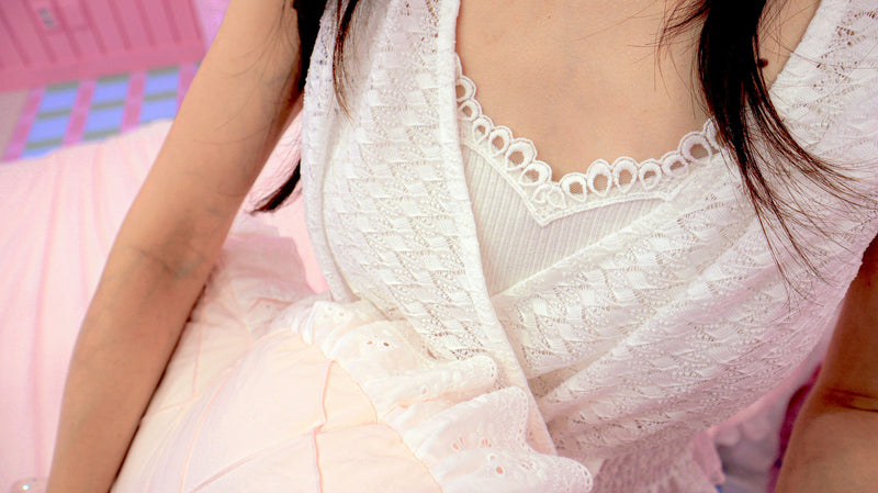 < M A D E > Crochet Petite Blouse