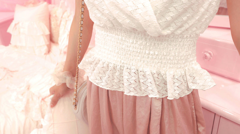 < M A D E > Crochet Petite Blouse