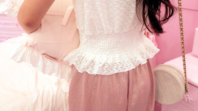 < M A D E > Crochet Petite Blouse