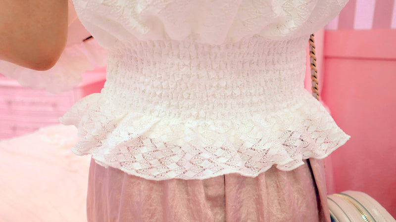 < M A D E > Crochet Petite Blouse