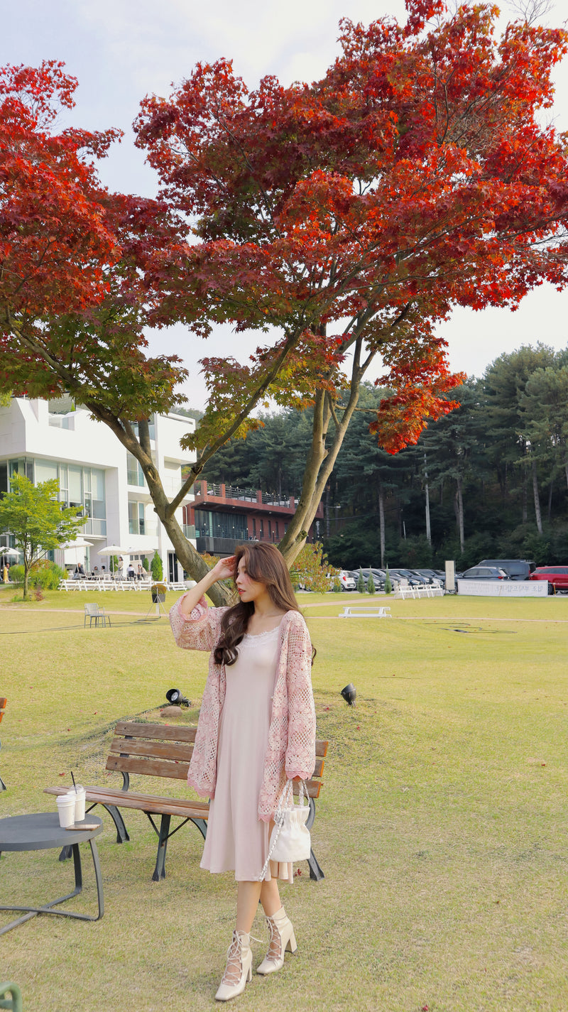 < M A D E > Embroidery Peony Lace Jacket