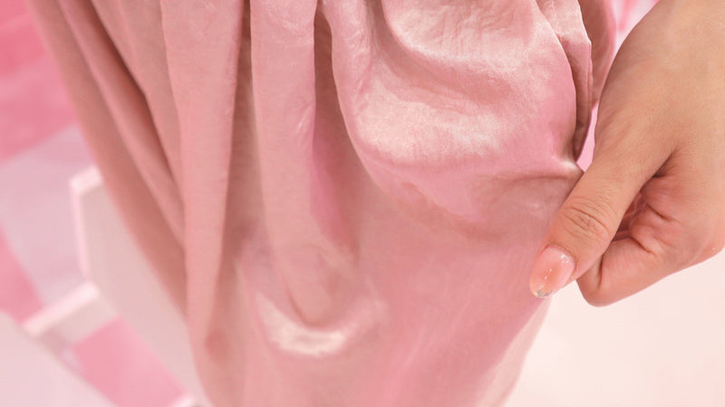 Just Weekday Pink Satin Slacks