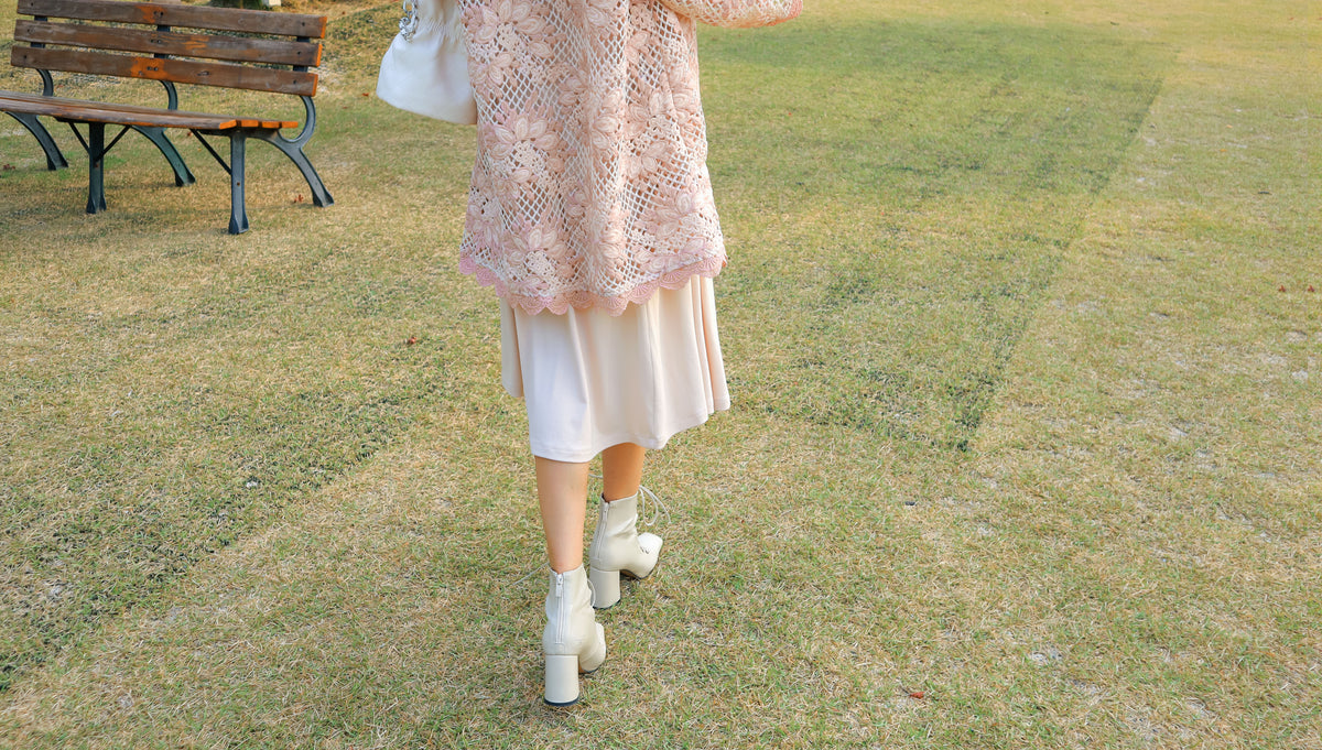 < M A D E > Embroidery Peony Lace Jacket