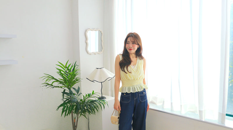 < M A D E > Crochet Petite Blouse