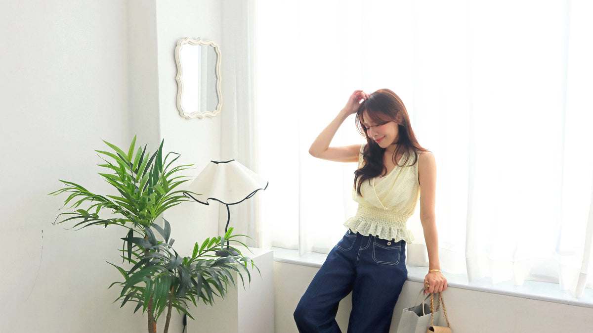 < M A D E > Crochet Petite Blouse