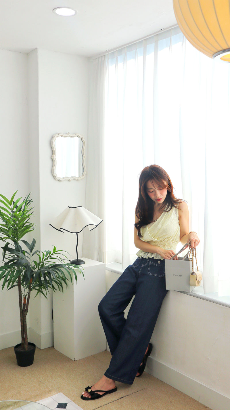 < M A D E > Crochet Petite Blouse