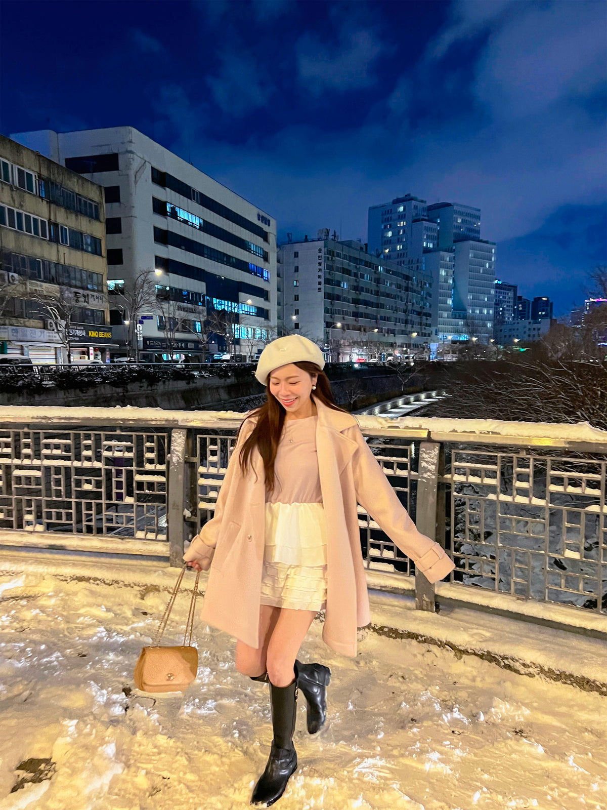 < M A D E > Snowfield Patched Top