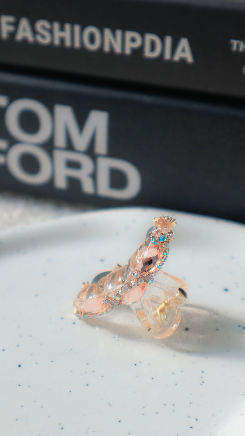 Pink Salted Petite Hair Clip