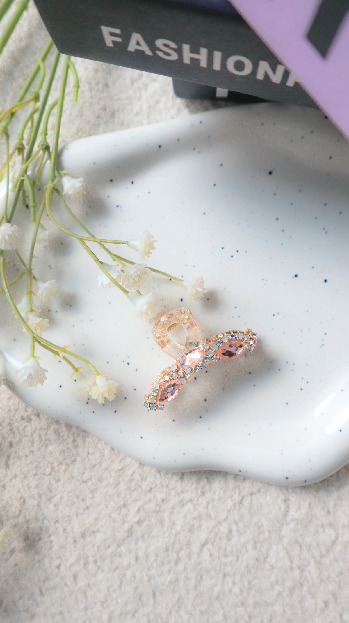 Pink Salted Petite Hair Clip