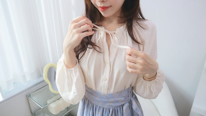 Creamy Choux Blouse