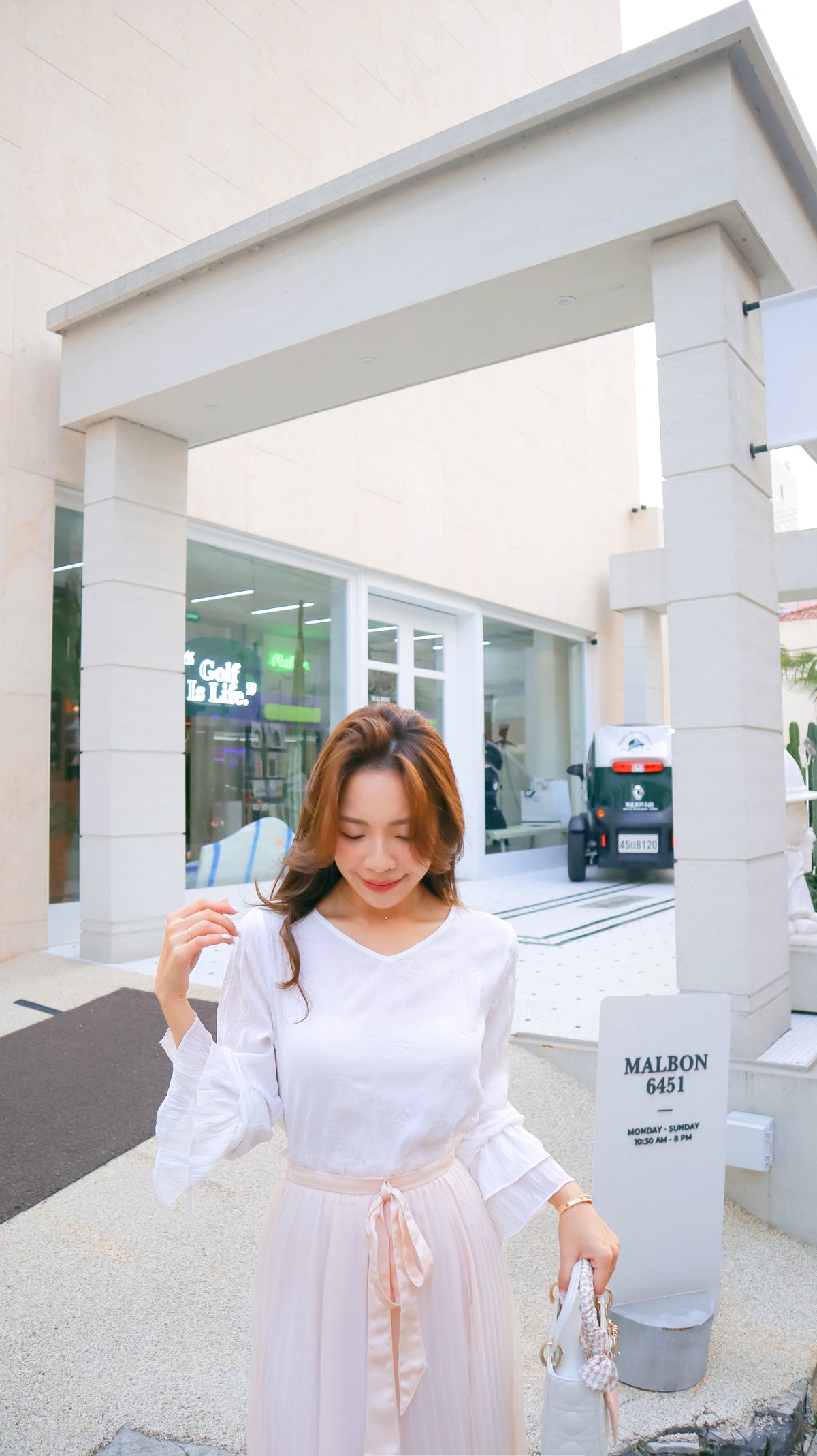 < M A D E > Crepe Cake Wrinkle Blouse