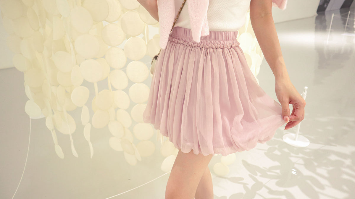 < M A D E > Airy Balloon Mini Skirt