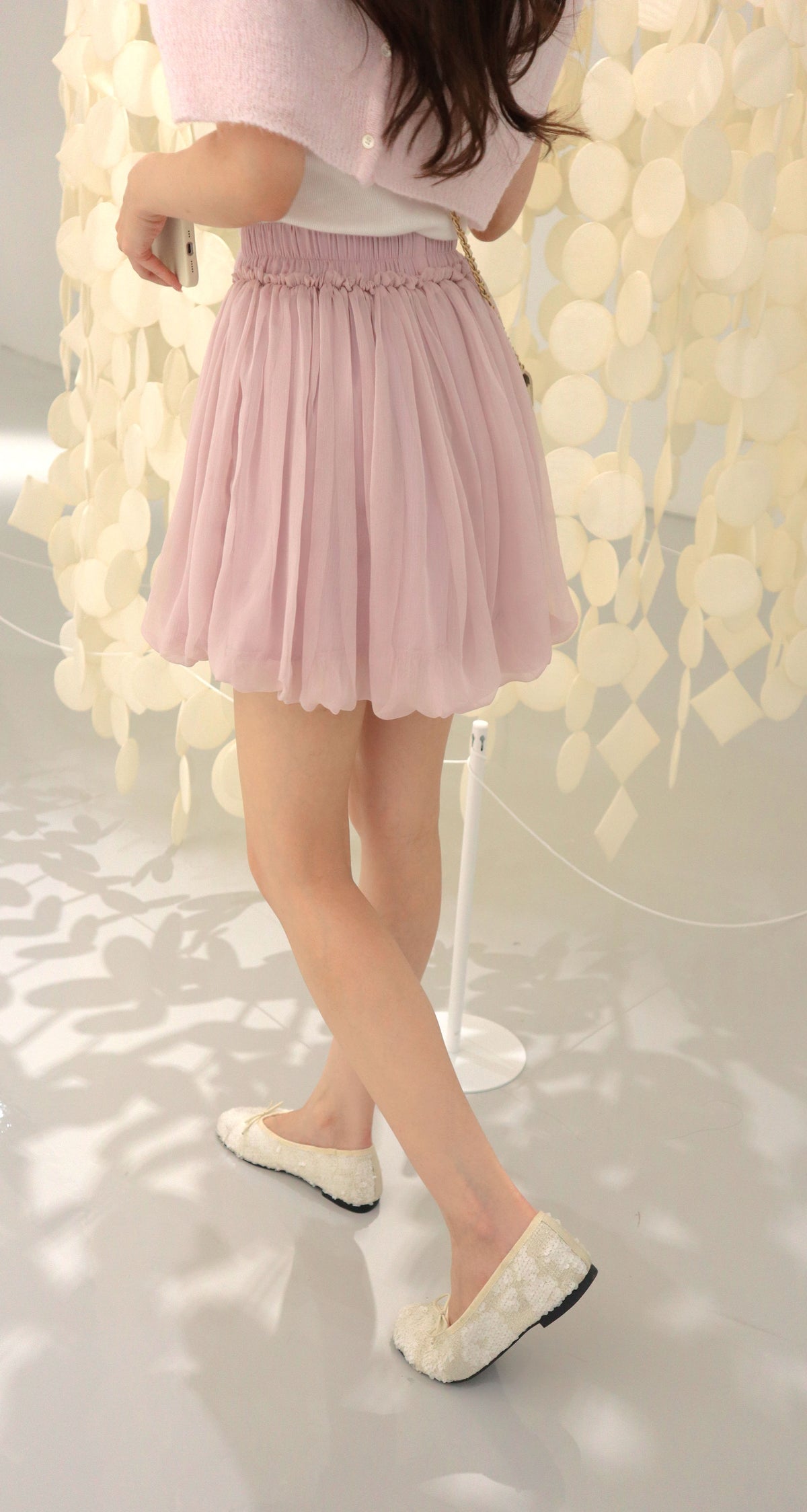 < M A D E > Airy Balloon Mini Skirt