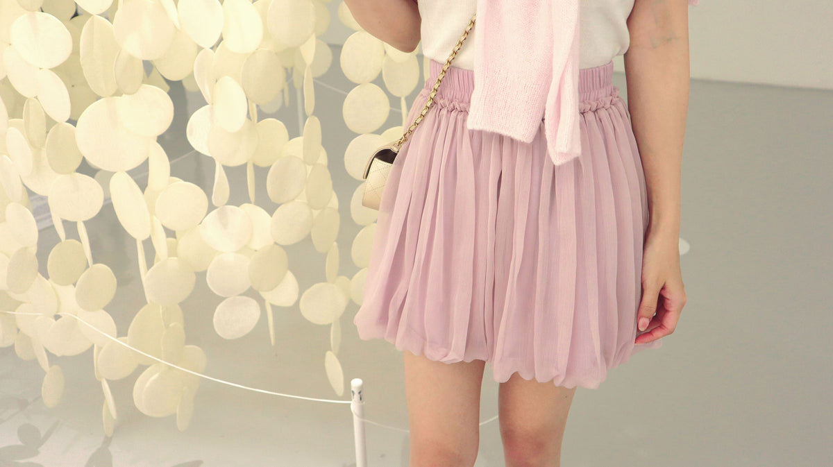 < M A D E > Airy Balloon Mini Skirt