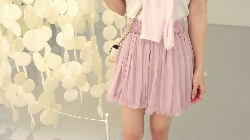 < M A D E > Airy Balloon Mini Skirt