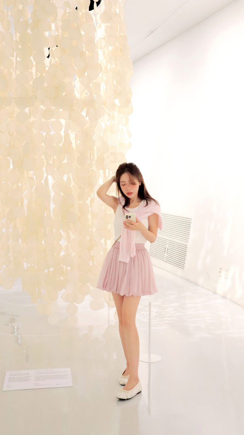 < M A D E > Airy Balloon Mini Skirt