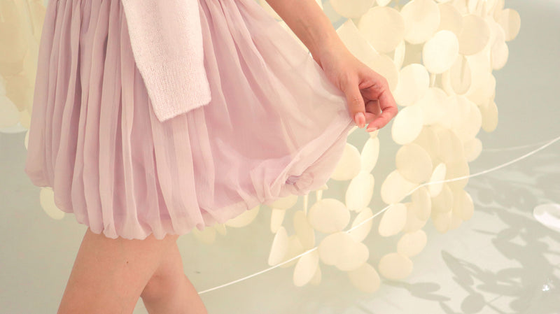 < M A D E > Airy Balloon Mini Skirt