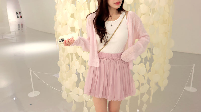 < M A D E > Airy Balloon Mini Skirt