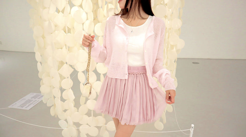 < M A D E > Airy Balloon Mini Skirt