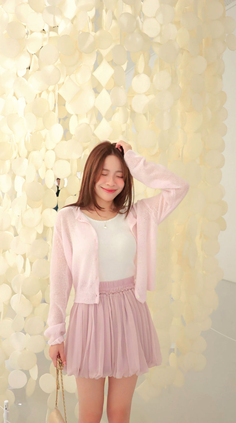 < M A D E > Airy Balloon Mini Skirt