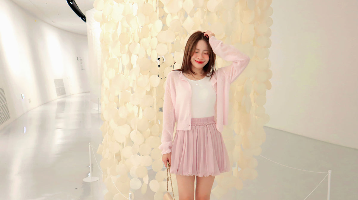 < M A D E > Airy Balloon Mini Skirt