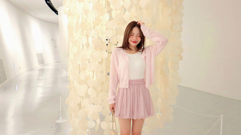 < M A D E > Airy Balloon Mini Skirt