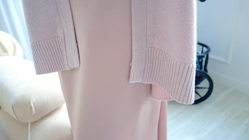 < M A D E > Lavender Drizzle Chiffon Blouse