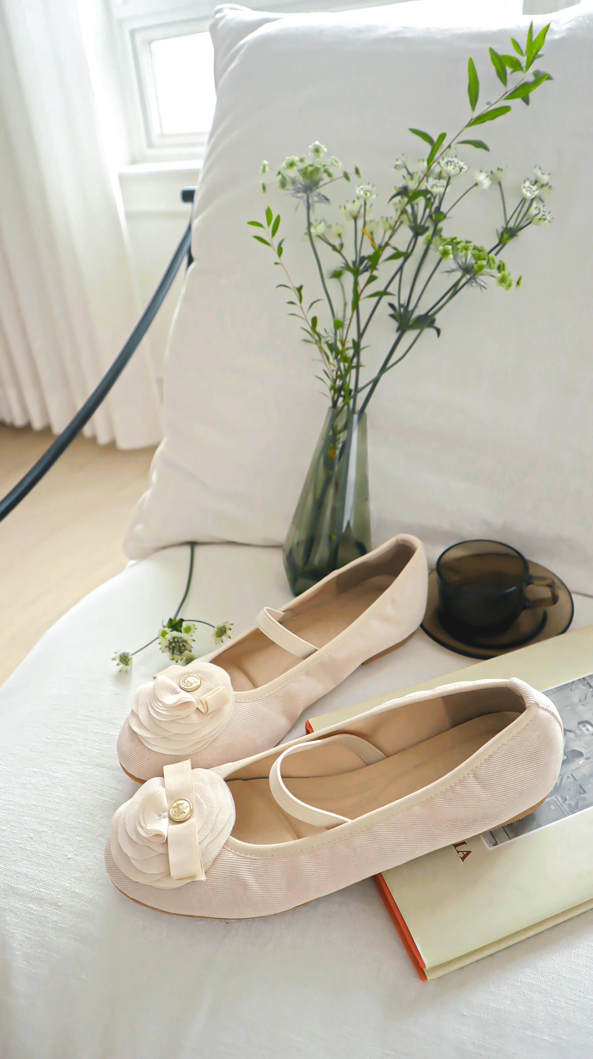 The Camelia Ballet Shoes