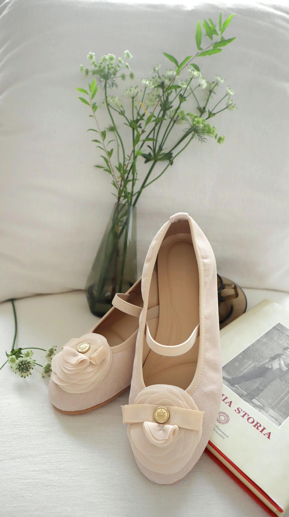 The Camelia Ballet Shoes