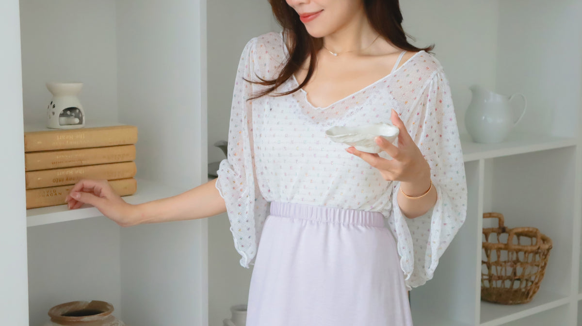 < M A D E > Mollusk Butterfly Knitted Top