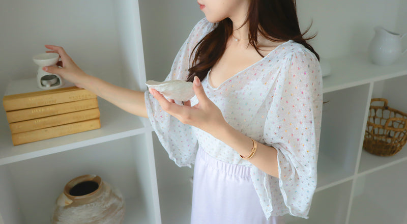 < M A D E > Mollusk Butterfly Knitted Top