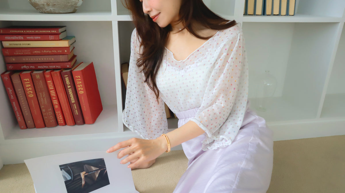 < M A D E > Mollusk Butterfly Knitted Top