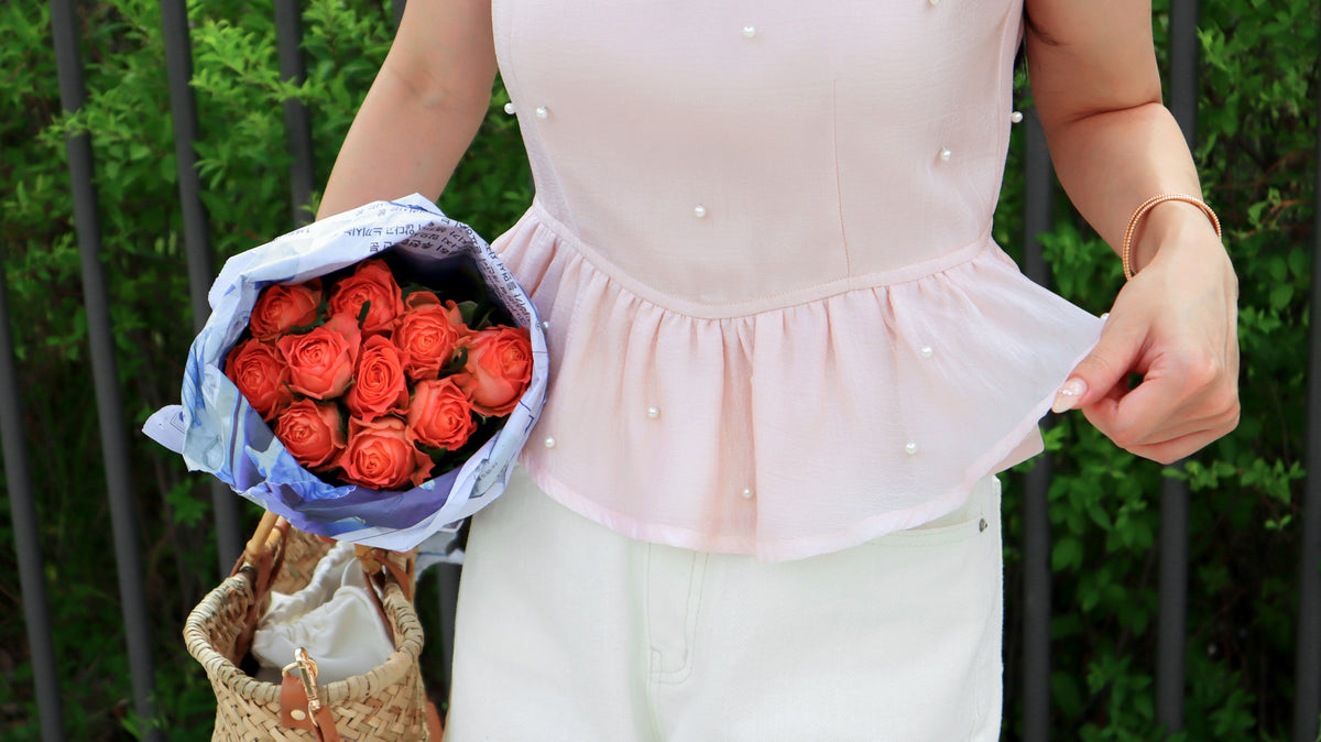 White Yogurt Denim Shorts