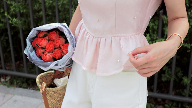 White Yogurt Denim Shorts