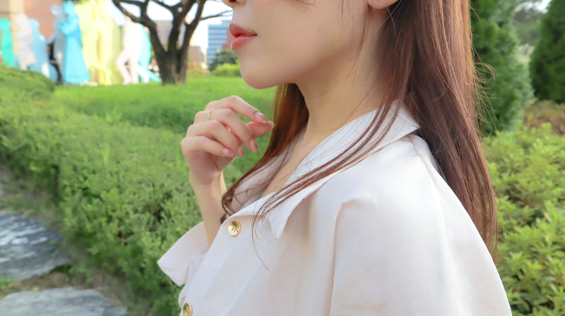 < M A D E > Velair Satin Blouse Jacket