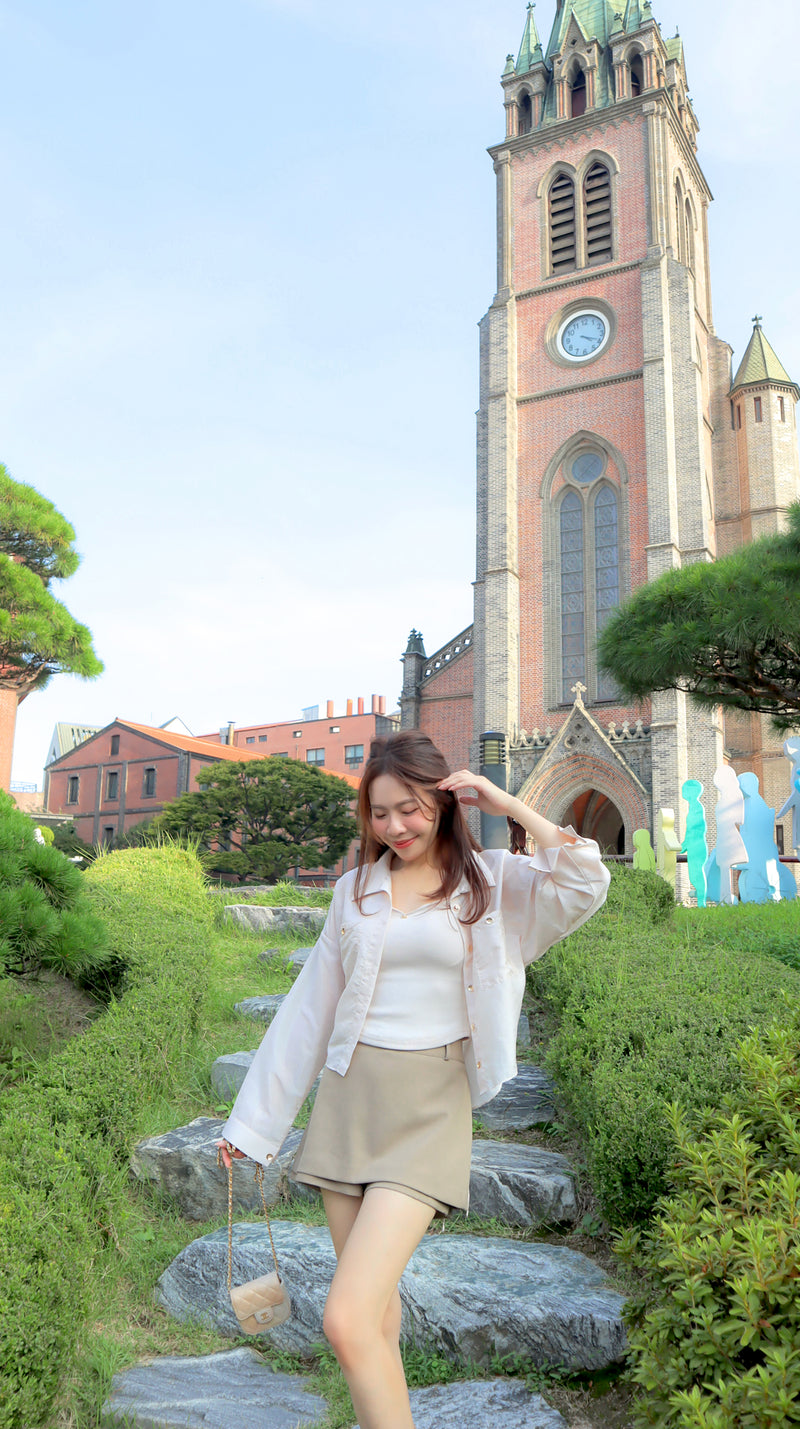 Latte Bean Pants Skirt