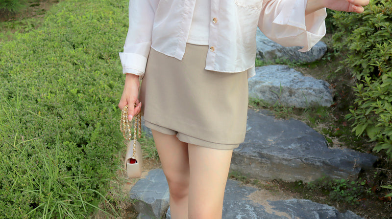 Latte Bean Pants Skirt