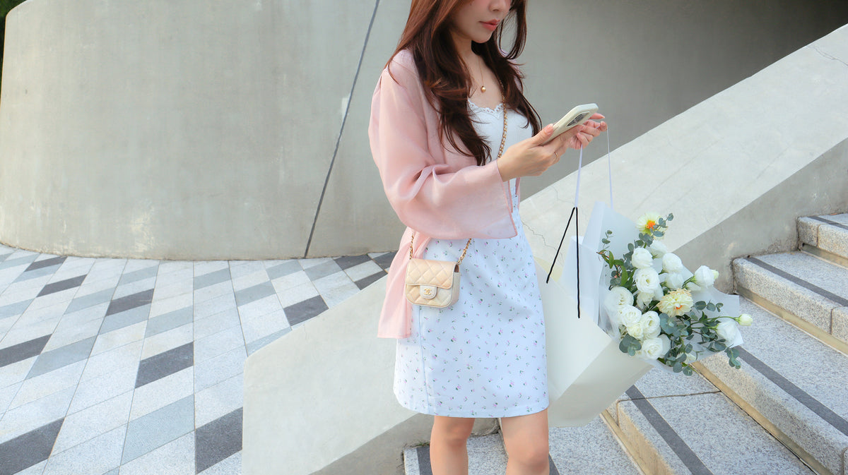 < M A D E > Freesia Roses Pencil Skirt