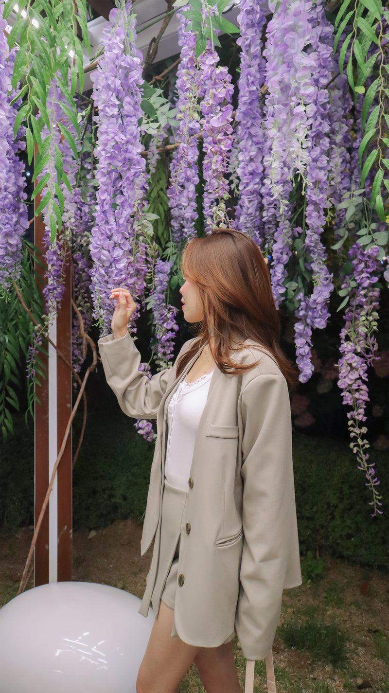 The Taupe Soft Oversized Blazer